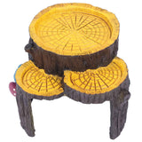 Resin Mini Stump Shape Hiding Hole Wooden Cave Artificial Aquarium Plants Ornaments for Shelter In Australia - Darrahopens