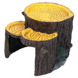 Resin Mini Stump Shape Hiding Hole Wooden Cave Artificial Aquarium Plants Ornaments for Shelter In Australia - Darrahopens