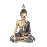 Buddha Ornament Resin Retro Small Decorative Desktop Sitting Buddha Statue for Home Office In Australia - Darrahopens