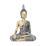 Buddha Ornament Resin Retro Small Decorative Desktop Sitting Buddha Statue for Home Office In Australia - Darrahopens