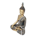 Buddha Ornament Resin Retro Small Decorative Desktop Sitting Buddha Statue for Home Office In Australia - Darrahopens
