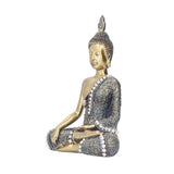 Buddha Ornament Resin Retro Small Decorative Desktop Sitting Buddha Statue for Home Office In Australia - Darrahopens