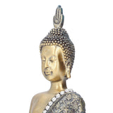 Buddha Ornament Resin Retro Small Decorative Desktop Sitting Buddha Statue for Home Office