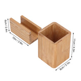 Pen Holder Sturdy Durable Environmentally Friendly Stationery Storage Organizer with Business Card Holder