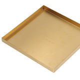 Gold Stainless Steel Tray Decorative Jewelry Dish Makeup Tray Organizer for Drink Breakfast Bars Restaurants