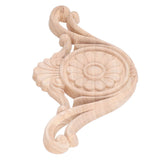 Wood Applique Easy Installation Durable Natural Eco Friendly Classic Exquisite Pattern Wood Carving AppliqueType One