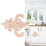 Wood Applique Easy Installation Durable Natural Eco Friendly Classic Exquisite Pattern Wood Carving AppliqueType Two