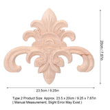 Wood Applique Easy Installation Durable Natural Eco Friendly Classic Exquisite Pattern Wood Carving AppliqueType Two
