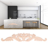 Wood Carved Applique Corner Frame Applique Eco Friendly Cabinet Furniture Decoration for Household