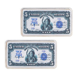 2Pcs Commemorative Coins Coin Collection 5 US Dollars Patter Fine Workmanship Commemorative Coin