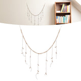 Wooden Beads Photo Display Multi Purpose Simple Design Anti Friction Hanging Photo Display with Wood Bead for DIY Decor