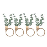 4Pcs Napkin Rings Simple Decorative Handicraft Leaf Flower Napkin Rings for Weddings New Years Parties6640 In Australia - Darrahopens