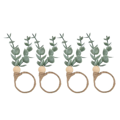 4Pcs Napkin Rings Simple Decorative Handicraft Leaf Flower Napkin Rings for Weddings New Years Parties6640 In Australia - Darrahopens