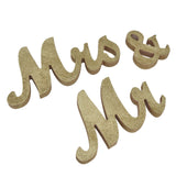 Mr Mrs Sign Wedding Table Decorations English Letter Ornament Props for Festival Anniversary PartyGold