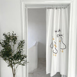 Door Curtain Cute Decorative Cartoon Doorway Divider Cloth for Bedroom Closet Dormitory Kitchen Little White Duck In Australia - Darrahopens