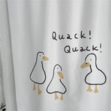 Door Curtain Cute Decorative Cartoon Doorway Divider Cloth for Bedroom Closet Dormitory Kitchen Little White Duck