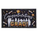 Graduation Banner 71x38in Durable Polyester Fabrics Fadeless 4 Eyelets Easy Installation Congrats Grad Banner for Party C In Australia - Darrahopens