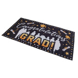 Graduation Banner 71x38in Durable Polyester Fabrics Fadeless 4 Eyelets Easy Installation Congrats Grad Banner for Party C In Australia - Darrahopens