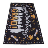 Graduation Banner 71x38in Durable Polyester Fabrics Fadeless 4 Eyelets Easy Installation Congrats Grad Banner for Party C In Australia - Darrahopens