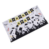 Graduation Banner Approx 71x38in Durable Polyester Fabric Fadeless Color 4 Eyelets Congrats Grad Banner for Graduation 005