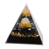 Orgone Pyramid Crystal Chakra Pyramid Promotes Psychological Growth for Living Room Bedroom Office