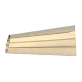 Gold Vase 304 Stainless Steel Conic Shape Narrow Mouth Simple Modern Style Desk Vase for Home Office Dormitory