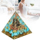 Crystal Pyramid Buddha Design Exquisite Beautiful Pyramid Power Stone Decoration Ornament for Yoga Meditation