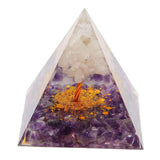 Pyramid Epoxy Ornament Good Durability Exquisite Workmanship Gravel Pyramid Power Stone for Living Room Bedroom Office In Australia - Darrahopens
