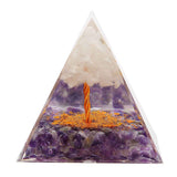 Pyramid Epoxy Ornament Good Durability Exquisite Workmanship Gravel Pyramid Power Stone for Living Room Bedroom Office In Australia - Darrahopens