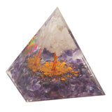 Pyramid Epoxy Ornament Good Durability Exquisite Workmanship Gravel Pyramid Power Stone for Living Room Bedroom Office In Australia - Darrahopens