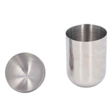 Cotton Swab Holders 304 Stainless Steel Light Luxury Dustproof Cotton Swab Canisters with Lid for Home Bathroom In Australia - Darrahopens