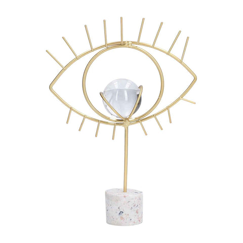 Nordic Wisdom Eye Crystal Ball Decoration Iron Crafts Office Desktop Decoration Home Living Room Cabinet Metal Ornament In Australia - Darrahopens