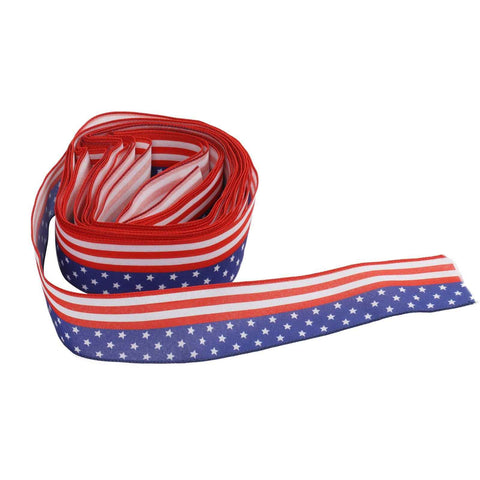 Patriotic Ribbon 6.5cm Width 10m Length 4th of July Independence Day for Decoration In Australia - Darrahopens