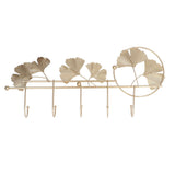 Wall Coat Rack Ginkgo Leaf Design Simple Elegant Style Wide Application Wall Mounted Coat Rack for Clothes Hat Keys