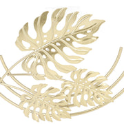 Iron Wall Sculptures Gold Metal Leaf Wall Decor for Living Room Bedroom Office Home A