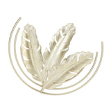 Iron Wall Sculptures Gold Metal Leaf Wall Decor for Living Room Bedroom Office Home B In Australia - Darrahopens