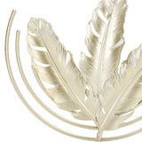 Iron Wall Sculptures Gold Metal Leaf Wall Decor for Living Room Bedroom Office Home B