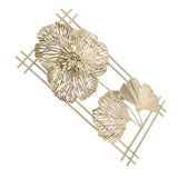 Golden Metal Ginkgo Leaf Decoration Modern Minimalist 3D Wall Sculpture for Bedroom Living Room Hotel Cafe In Australia - Darrahopens