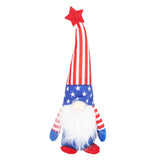 Independence Day Gnome Cute Handcrafted Beautiful Meaning Gnome Plush Decoration for Office Living Room Vertical Stripes In Australia - Darrahopens