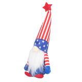 Independence Day Gnome Cute Handcrafted Beautiful Meaning Gnome Plush Decoration for Office Living Room Vertical Stripes In Australia - Darrahopens