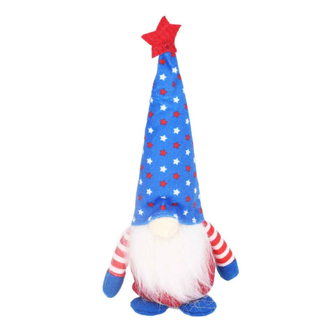 Independence Day Gnome Cute Handcrafted Beautiful Meaning Gnome Plush Decoration for Office Living Room Blue Star In Australia - Darrahopens