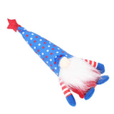 Independence Day Gnome Cute Handcrafted Beautiful Meaning Gnome Plush Decoration for Office Living Room Blue Star In Australia - Darrahopens