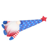 Independence Day Gnome Cute Handcrafted Beautiful Meaning Gnome Plush Decoration for Office Living Room Blue Star