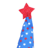 Independence Day Gnome Cute Handcrafted Beautiful Meaning Gnome Plush Decoration for Office Living Room Blue Star