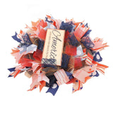 Independence Day Wreath Hand Knitted Wall Hanging Pendant with Hemp Rope for Home Decoration In Australia - Darrahopens