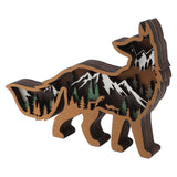 Wood Animal Ornament Multi Layered Creativity Mechanically Engraved Wooden Animal Crafts for Home Office Decoration In Australia - Darrahopens