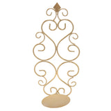 Candle Holder Iron Candlestick Folding Wall Mount Base Sconce Home Decoration for Room Metal Gold