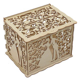 DIY Hollow Wooden Box Gift Card Money Case Wedding Reception Decoration Box Easy Assembly JM01777 Small In Australia - Darrahopens