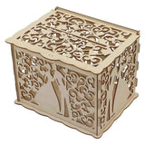DIY Hollow Wooden Box Gift Card Money Case Wedding Reception Decoration Box Easy Assembly JM01777 Small In Australia - Darrahopens