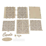 DIY Hollow Wooden Box Gift Card Money Case Wedding Reception Decoration Box Easy Assembly JM01319 Small In Australia - Darrahopens